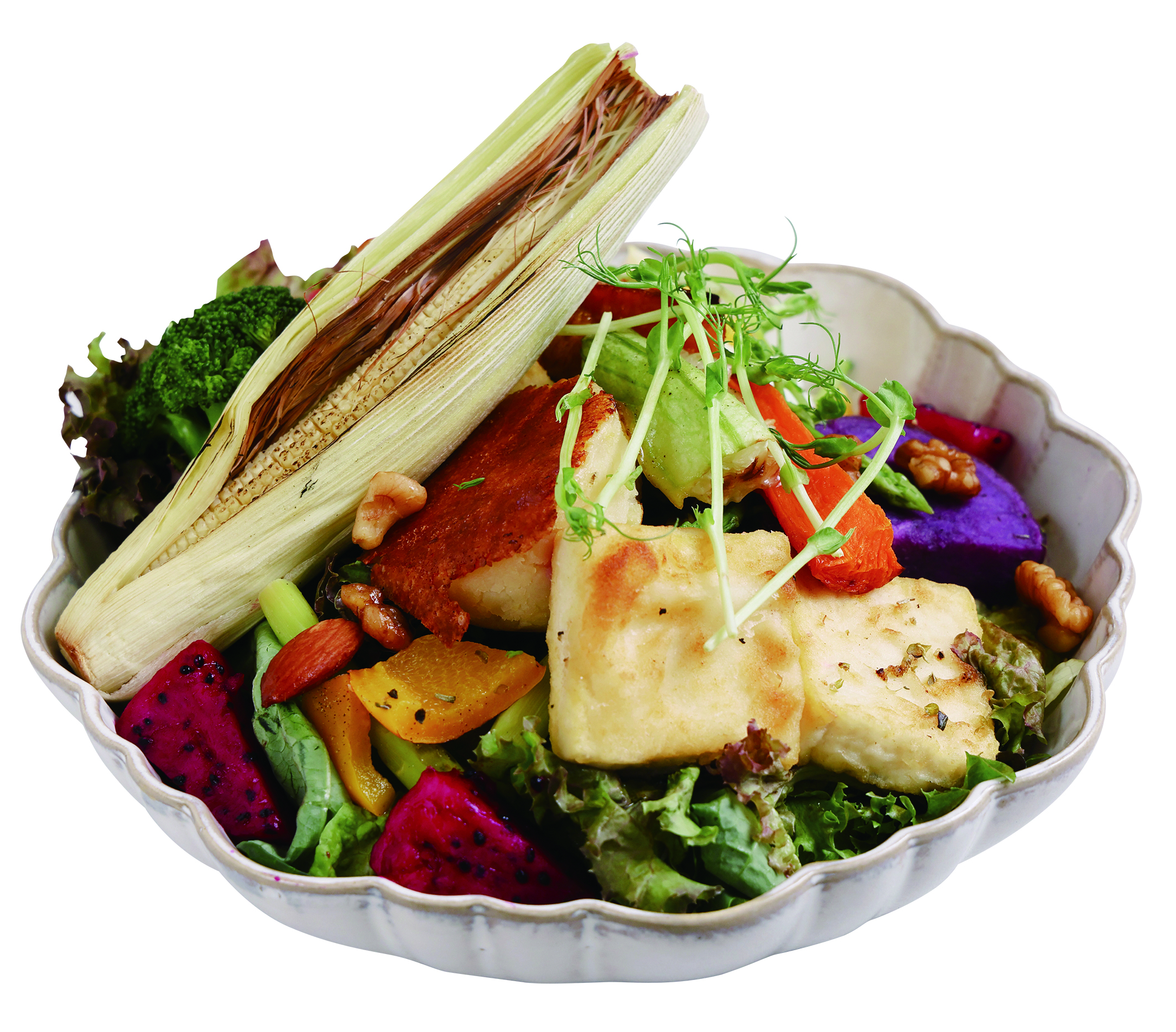 板煎豆腐時蔬溫沙拉